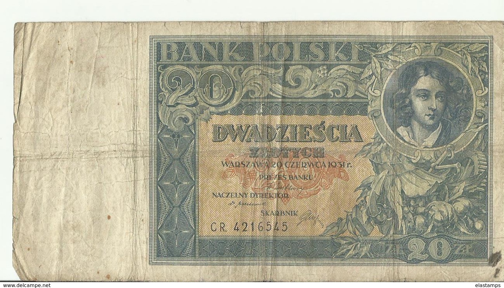 PL 20 ZL  1931 CR4216545 - Poland