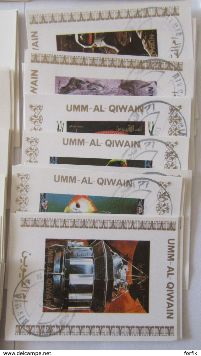 Stock De Feuillets Souvenir : Suède, Ecosse, Oman, Umm Al Qiwain, Etc... - Par Multiples - Années 1970 - Colecciones (sin álbumes)