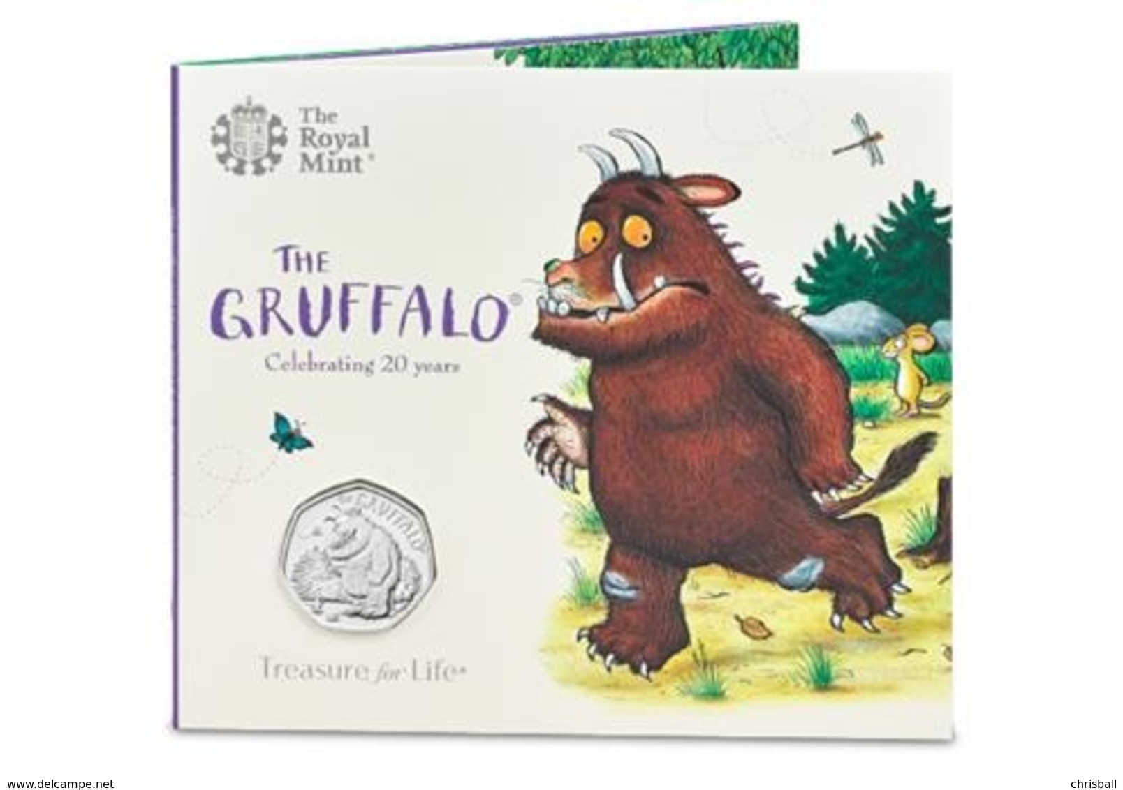 UK 50p Coin Gruffalo & Mouse - Brilliant Uncirculated BU In Royal Mint Pres/Pack - 50 Pence
