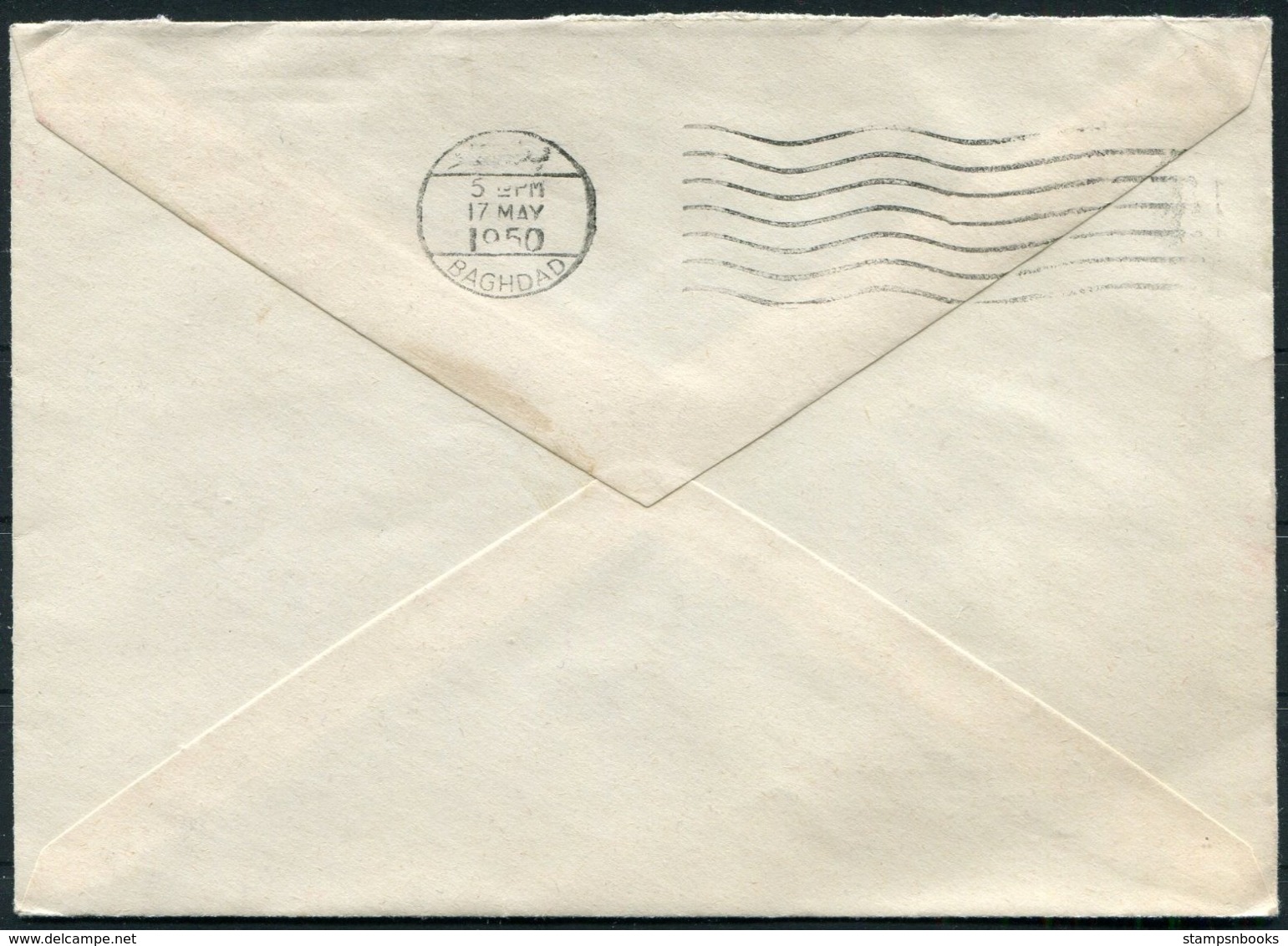 1950 Iraq Swiss Consulate Airmail Cover, Baghdad - Argus Press Agency, Geneva Switzerland. Legation De Suisse En Irak - Irak