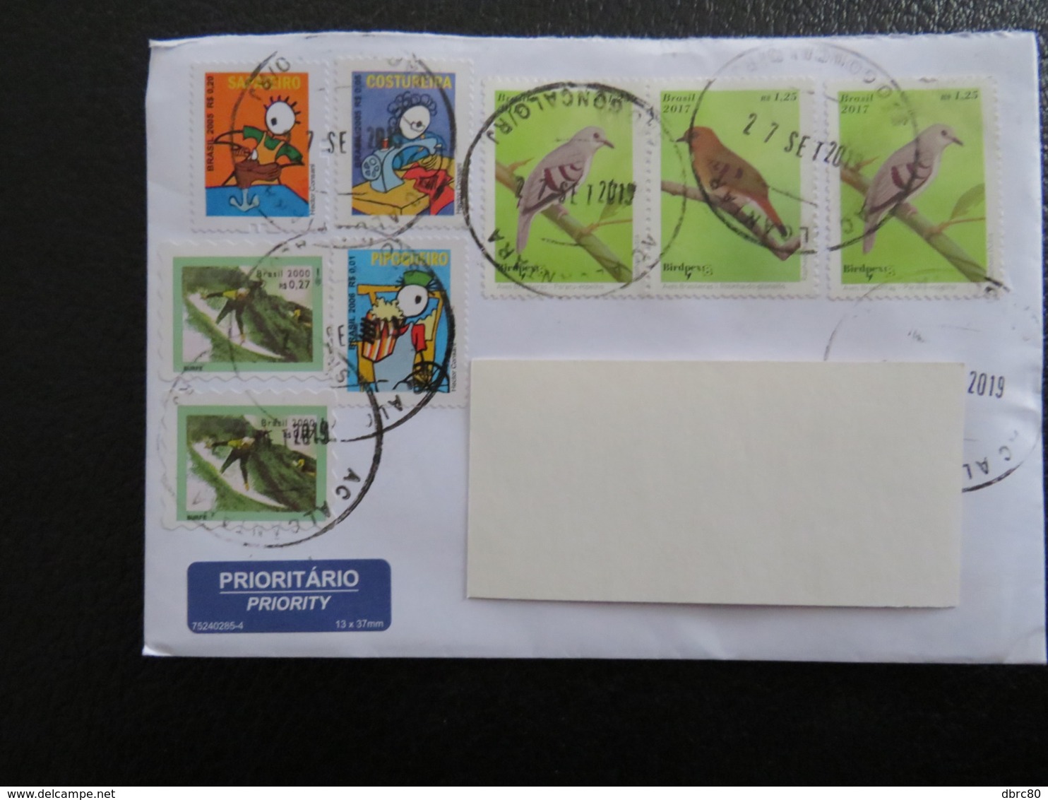 Brazil, Letter To Hungary, Birds, Children Drawings, - Briefe U. Dokumente