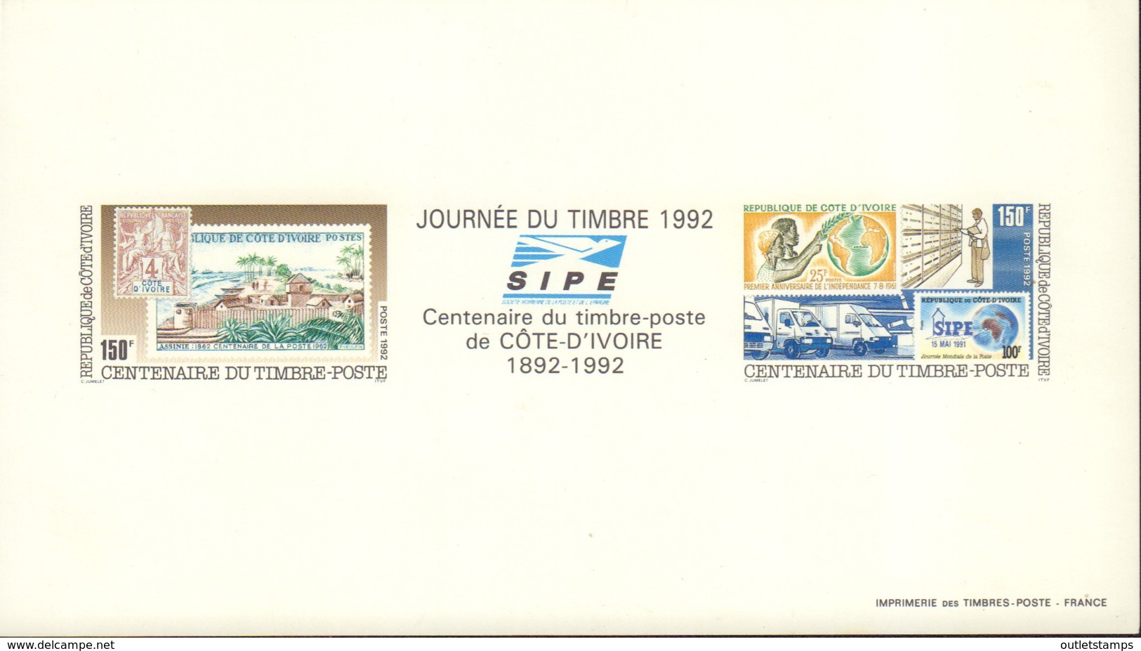 Ref. 593667 * NEW *  - IVORY COAST . 1992. STAMP DAY. DIA DEL SELLO - Costa De Marfil (1960-...)