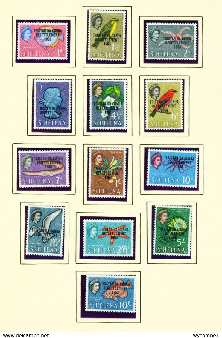 TRISTAN DA CUNHA  - 1963 Resettlement Definitives Set Unmounted/Never Hinged Mint - Tristan Da Cunha