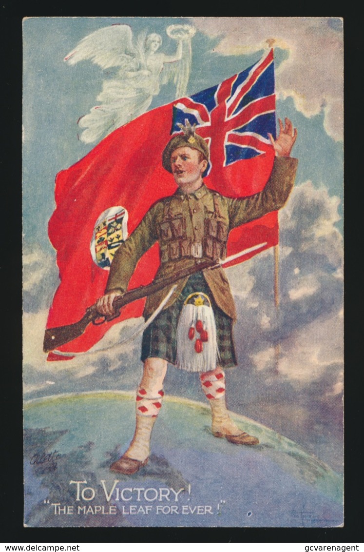 TO VICTORY !  THE MAPLE LEAF FOR EVER - Guerra 1914-18