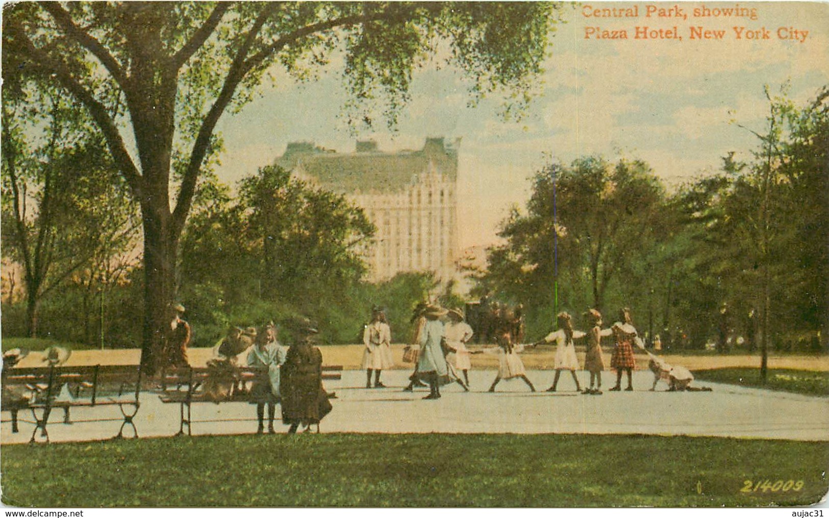 Etats-Unis - New York City - Central Park - Showing Plaza Hotel - état - Central Park