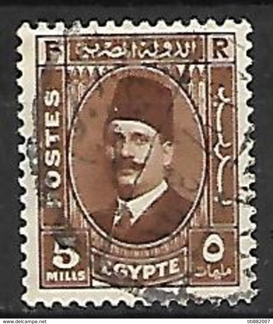 EGYPTE    -    1936.  Y&T N° 175 Oblitéré .   Roi Fouad 1er - Used Stamps