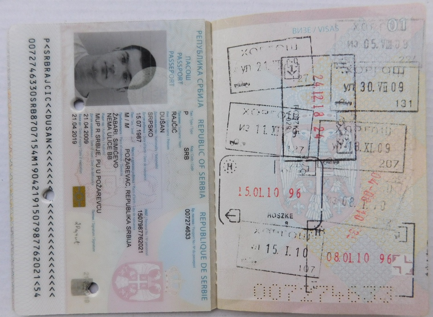 Republic Of Serbia,  Passport 4) - Documenti Storici