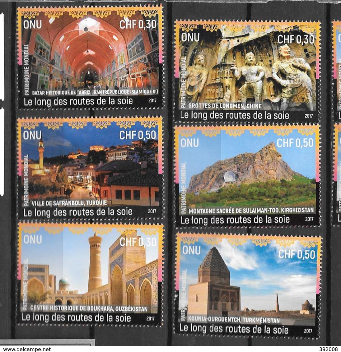 2017 - 988 à 993 **MNH - Nuovi