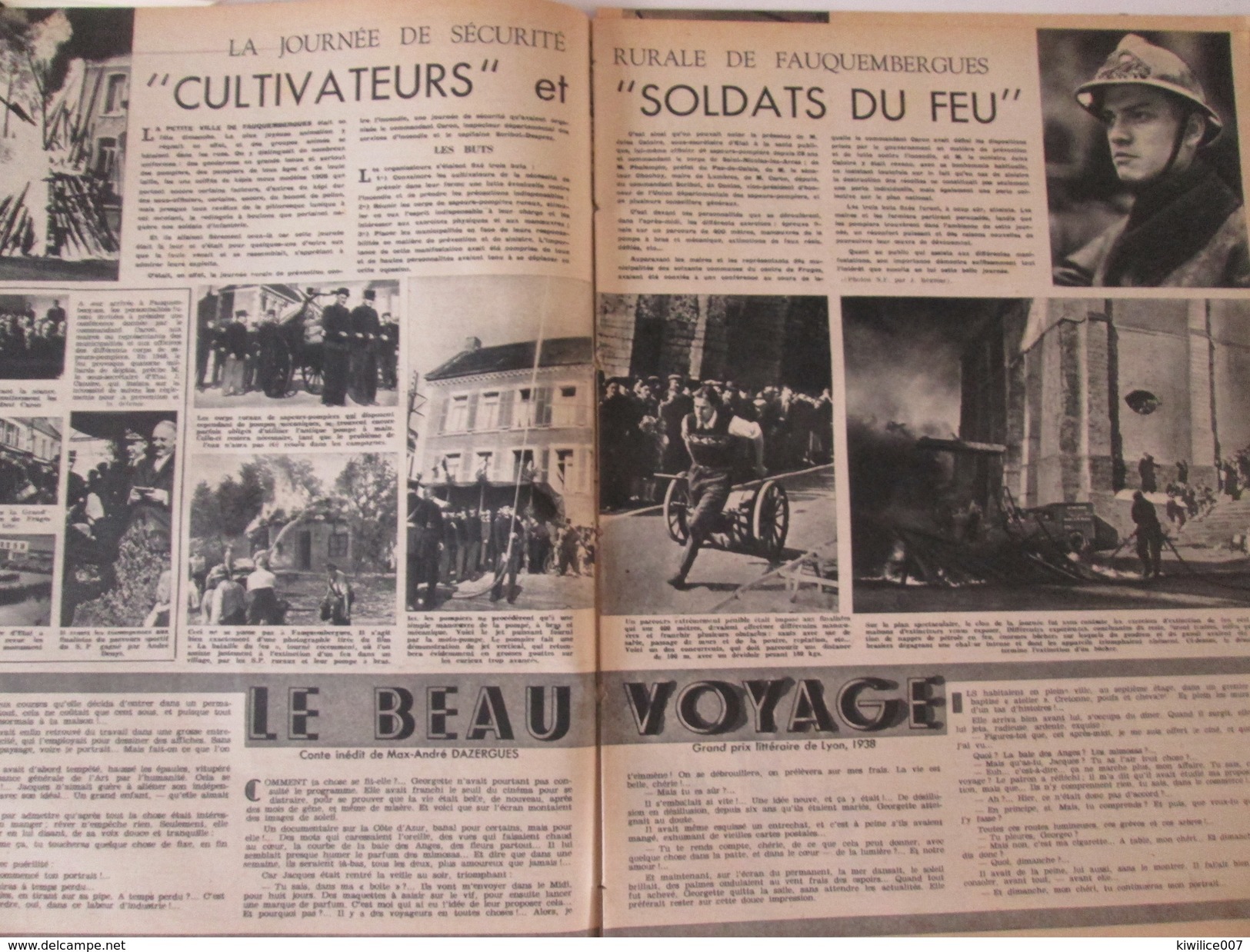 1949 Fauquembergues La Journée   De Securité Rurale Pompiers    Soldats Du Feu - Fauquembergues