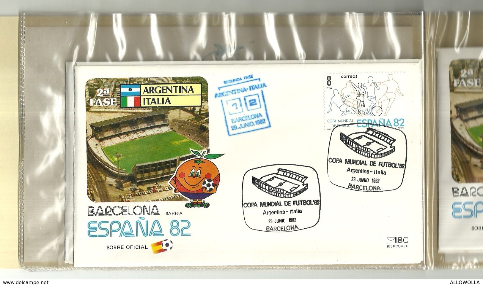 5684 "ESPANA 82-CAMPIONATO MONDIALE DI CALCIO-ITALIA CAMPIONE DEL MONDO"  FOLDER FDC ORIGINALE