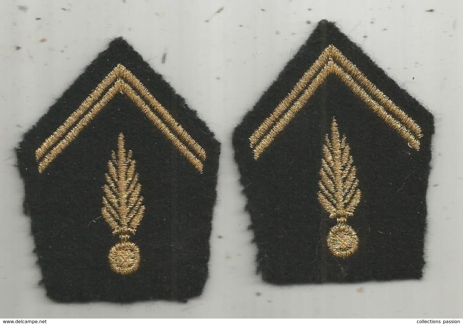 écusson Tissu , Militaria   , 2 Scans , LOT DE 2 - Patches