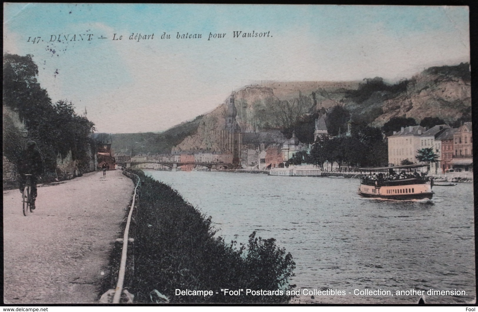 Dinant Bateau Waulsort 1908 Ravel Cycliste Bicyclette Boat Bicycle - Dinant