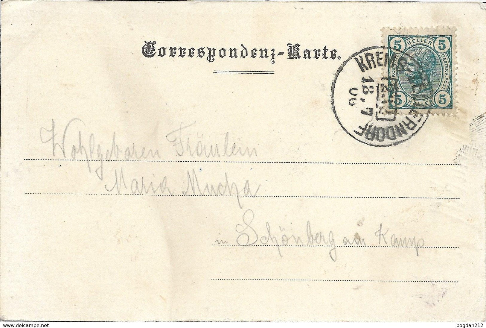 1906 - Gars Am Kamp , Gute Zustand, 2 Scan - Horn