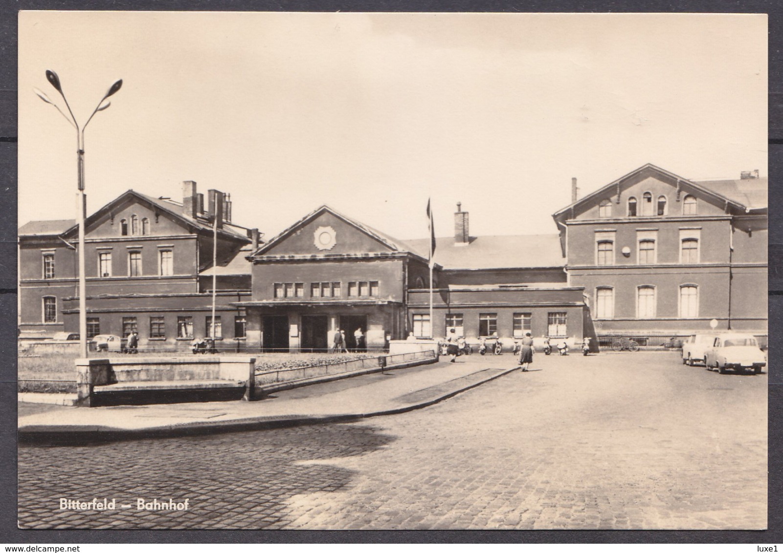 GERMANY  , Bitterfeld ,  RAILWAY  ,   OLD  POSTCARD - Bitterfeld