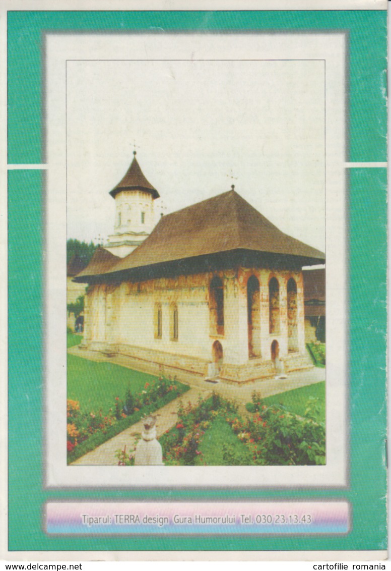 Romania - Bukowina Bucovina - Moldovita Painted Monastery - German And English Language, 12 Pages Tourism Brochure - Architectuur