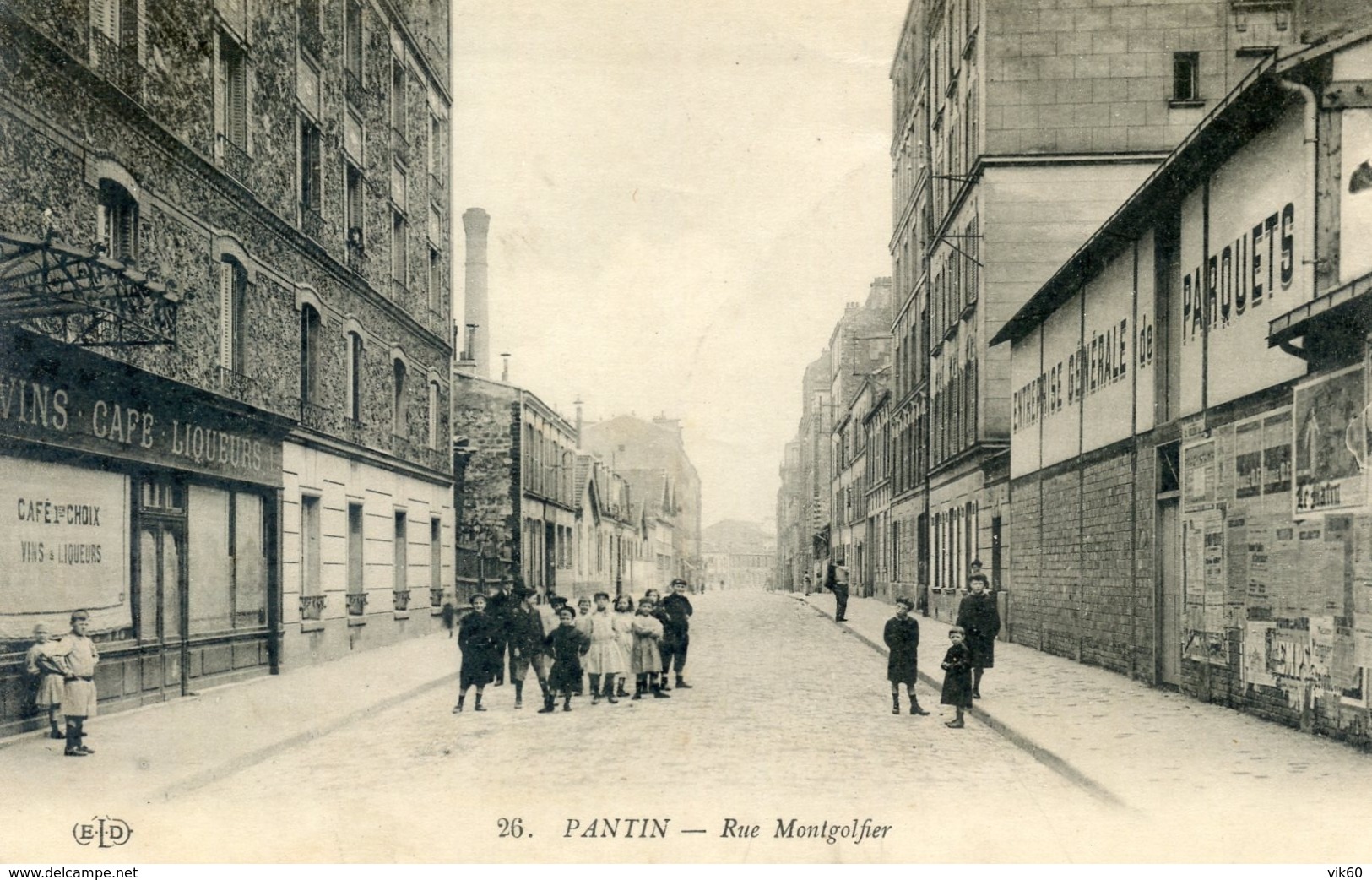 93  PANTIN   RUE DE MONTGOLFIER ANIMEE - Pantin