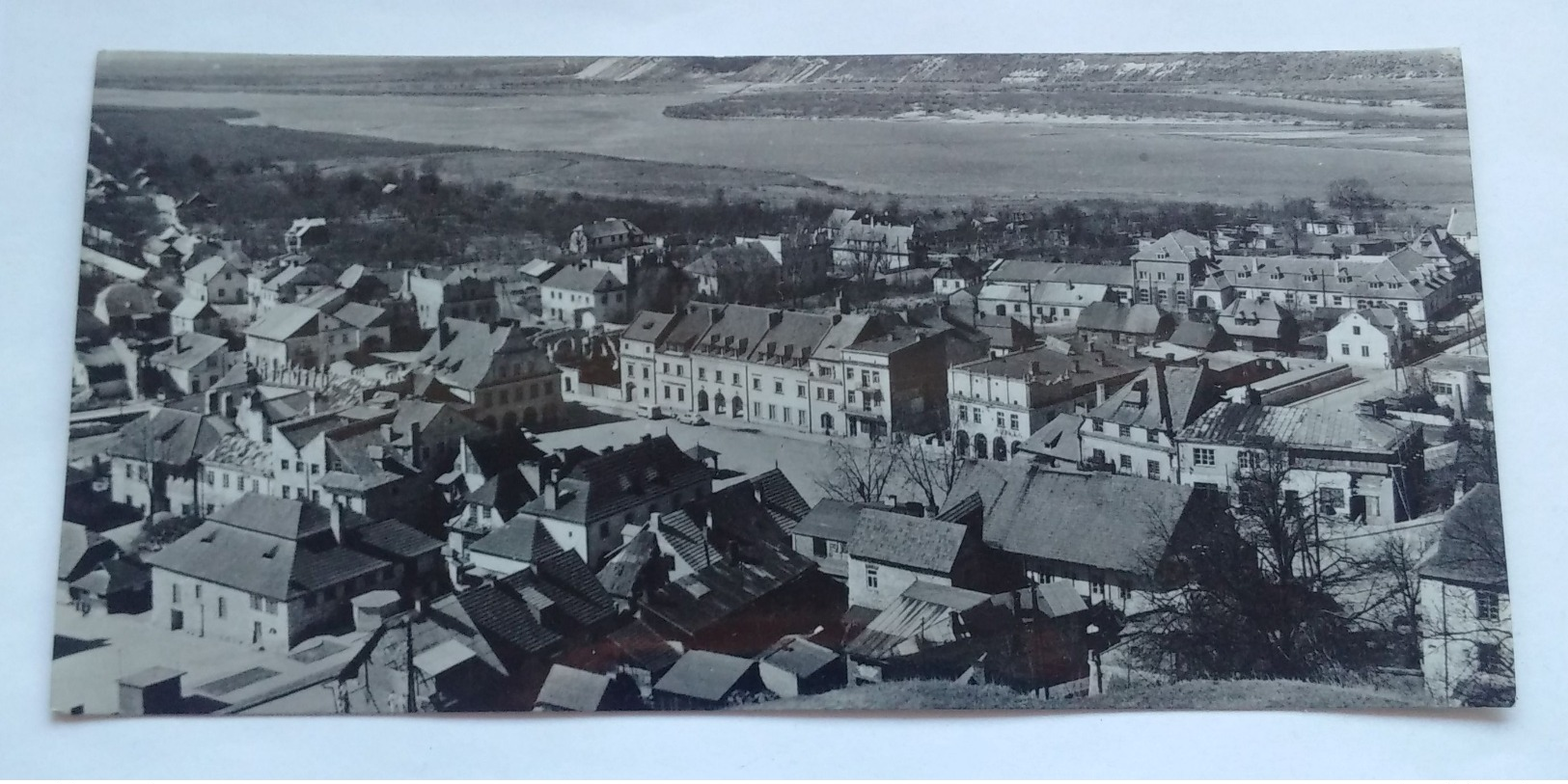 POLAND, KAZIMIERZ DOLNY CITY MARKET VISTULA RIVER 1962 (10,5x22cm) - Polen