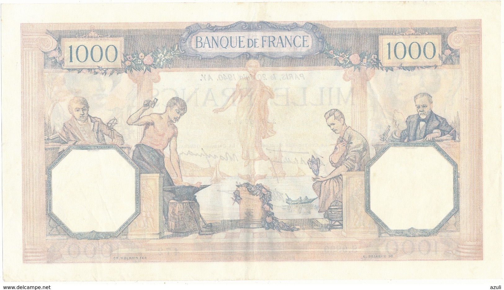 Billet De 1000 F   "Cérès Et Mercure" - 20 Juin 1940 , S.9899/ 472 - 1 000 F 1927-1940 ''Cérès Et Mercure''