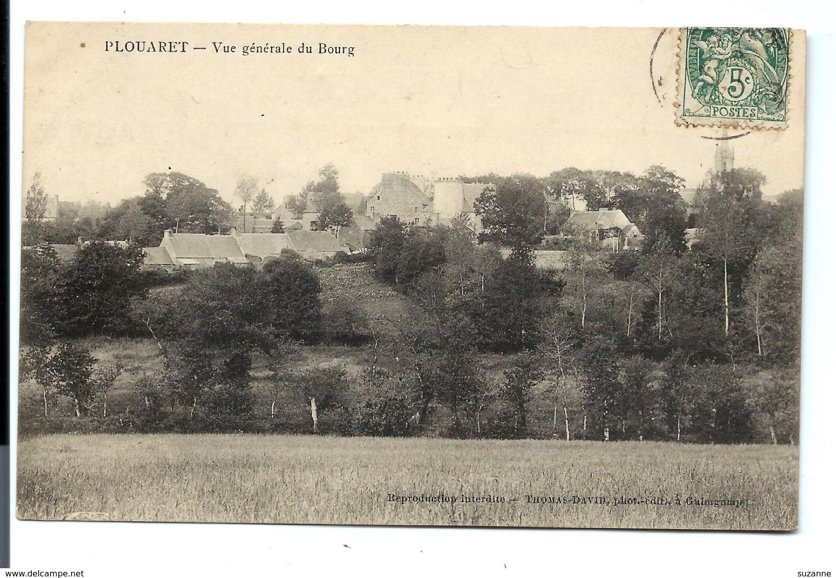 PLOUARET - Vue Du Bourg (1906) - VENTE DIRECTE X - Plouaret