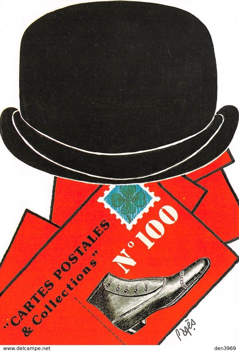 Raymond PAGES - Chapeau Melon Et Bottes De Cartes - Série Les 100 Amis De CPC - Carte Postale Et Collections - Pages