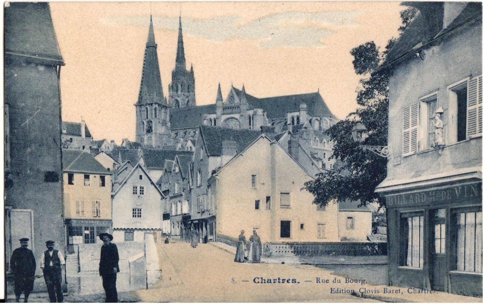 Chartres - Rue Du Bourg - Edition Clovis Baret - Chartres