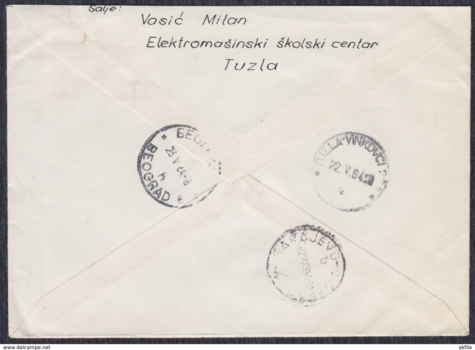 Yugoslavia 1964 Registered Letter Sent To Marshal Josip Broz Tito - Briefe U. Dokumente