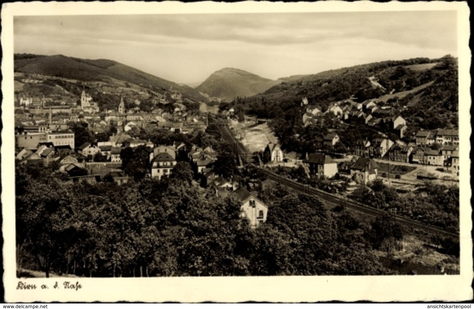 Cp Kirn An Der Nahe In Rheinland Pfalz, Gesamtansicht Der Ortschaft - Sonstige & Ohne Zuordnung