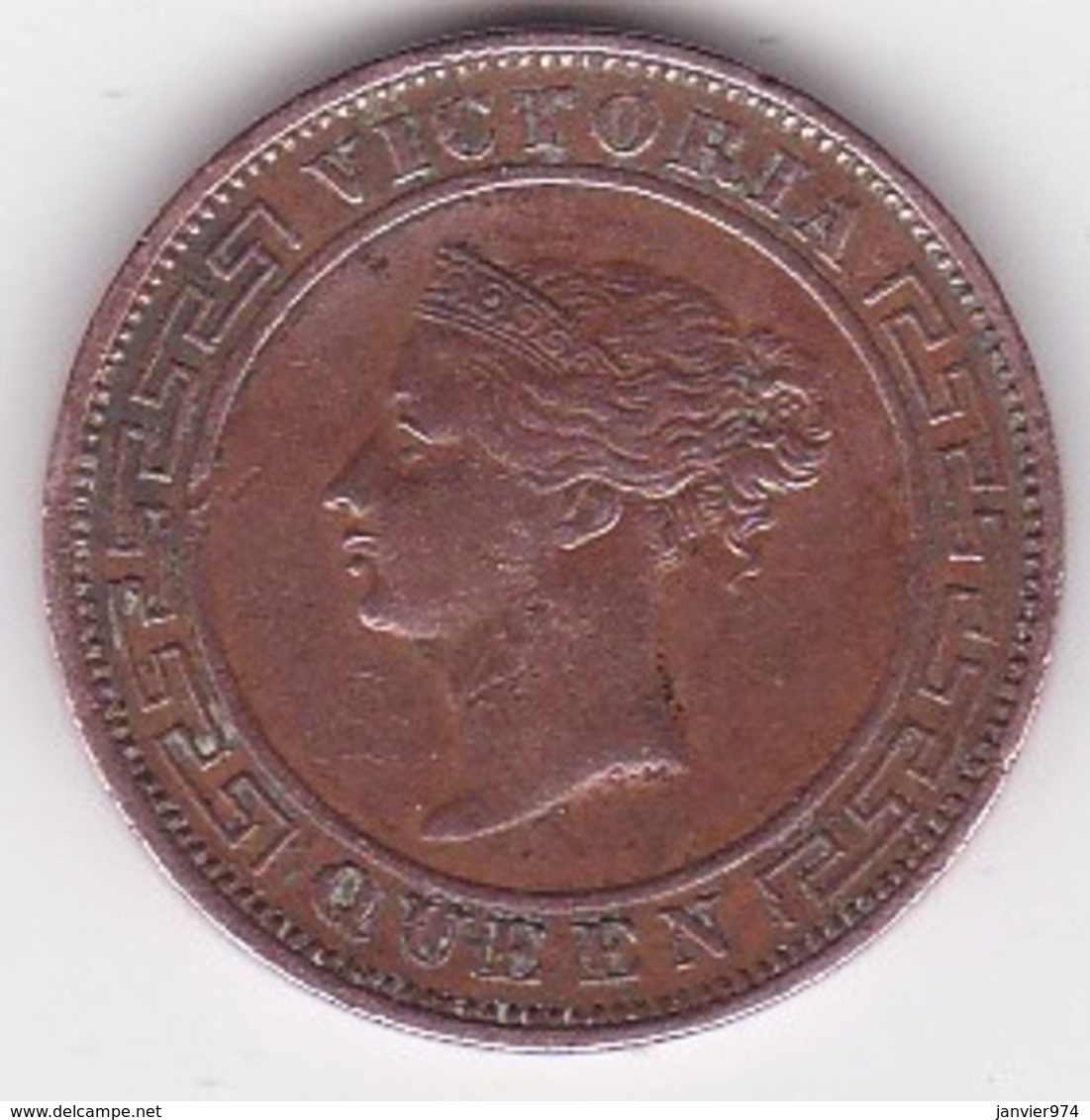 Ceylon. 1 Cent 1870. Victoria. Copper. KM# 92 - Sri Lanka