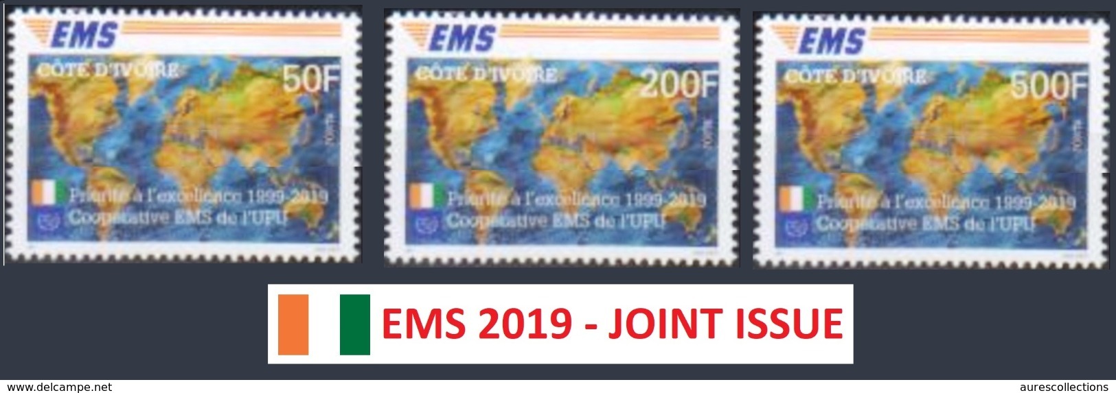 IVORY COAST COTE D'IVOIRE 2019 -  EMS - UPU JOINT ISSUE - MNH ** - U.P.U.