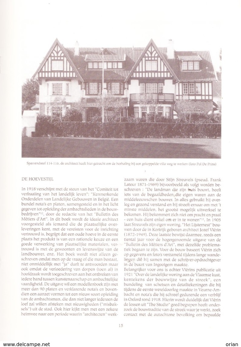 Waardevol Tijdschrift St-Lucasarchief Brussel 1995 / Inventaris Bouwkundig Erfgoed Villawijken Knokke-Heist & Duinbergen