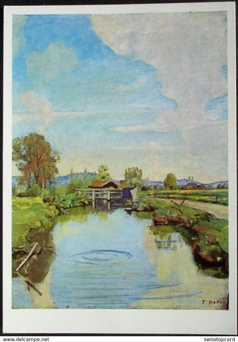 LANGENTHAL Aarekanal Künstler Ferdinand Hodler AK Pro Infirmis - Langenthal