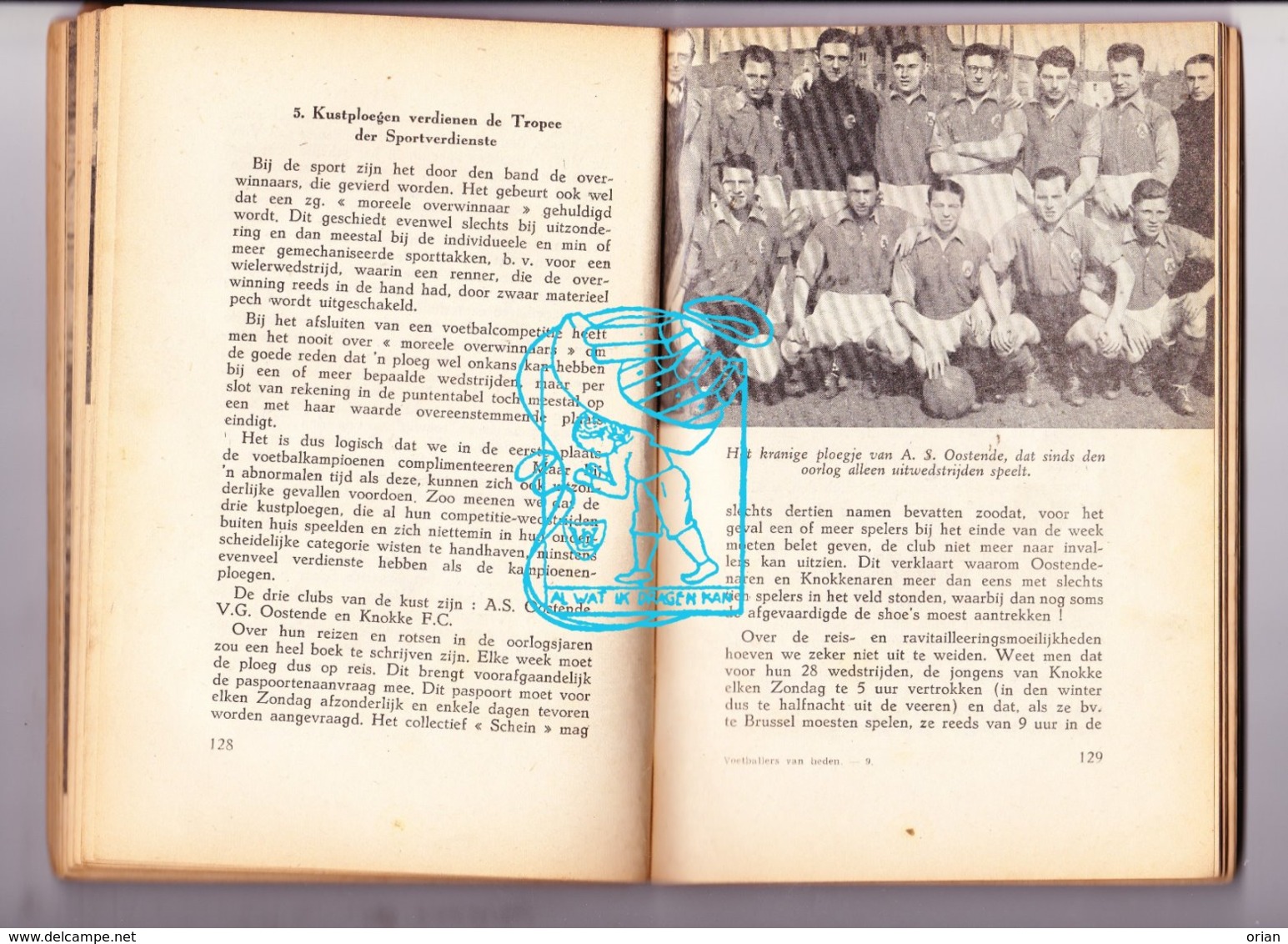 Voetbal Football WO II - Boek 'Voetballers van heden' - Belgische Competitie 1942-43 / Anekdotes Foto's Klassement