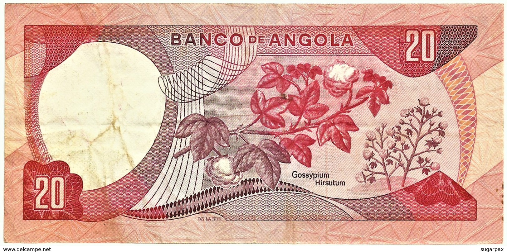 Angola - 20 Escudos - 24.11.1972 - Pick 99 - Série CO - Marechal Carmona - PORTUGAL - Angola