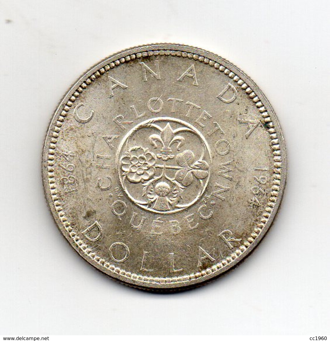 Canada - 1964 - 1 Dollaro - Charlottetown - Quebec - Argento - (MW2627) - Canada