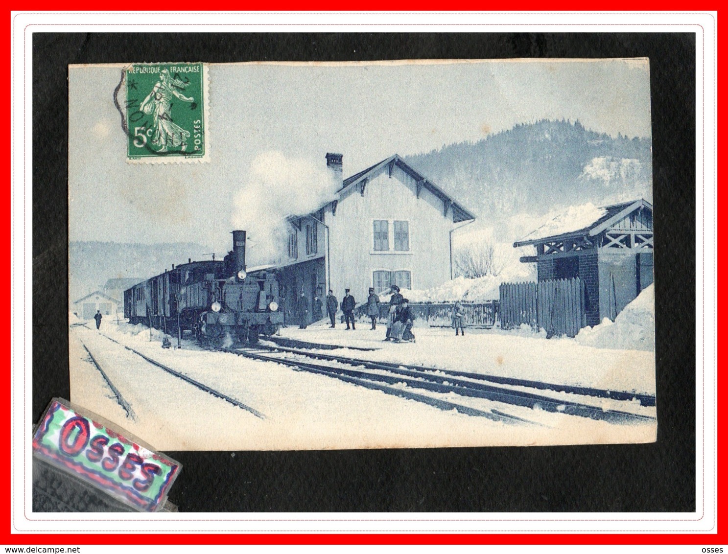 HAUTE SAVOIE A Situer - Gare Sous La Neige (recto Verso) - Other & Unclassified