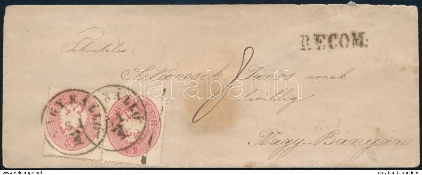 1864 Ajánlott Levél 4 X 5kr (OPM 26) Bérmentesítéssel 'NAGY-KÁLLÓ' - 'NAGY-BÁNYA' - Other & Unclassified