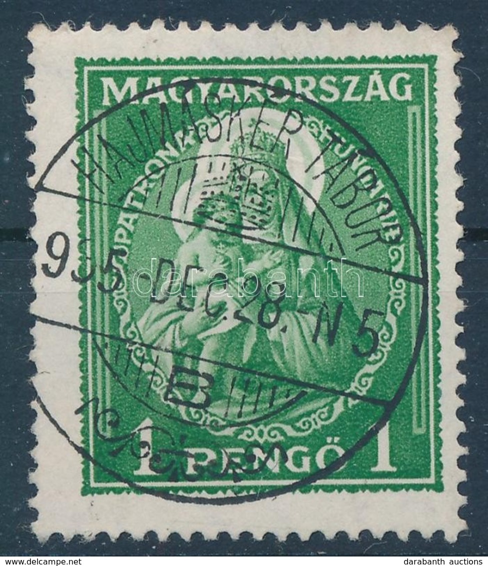 O 1935 Nagy Madonna 1P 'HAJMÁSKÉR TÁBOR' Bélyegzéssel - Otros & Sin Clasificación