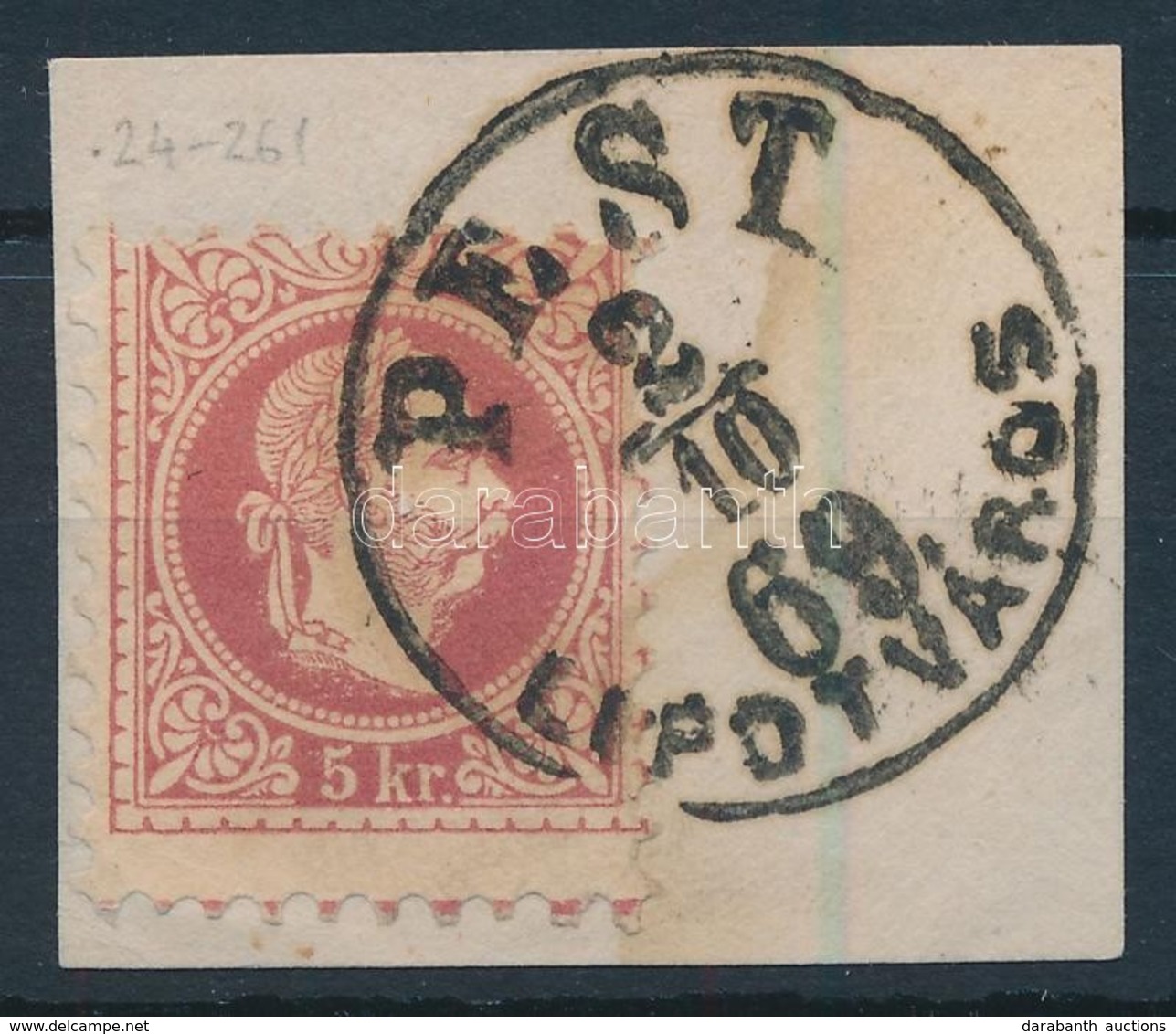 1867 Képbe Fogazott 5kr 'PEST LIPÓTVÁROS' - Otros & Sin Clasificación