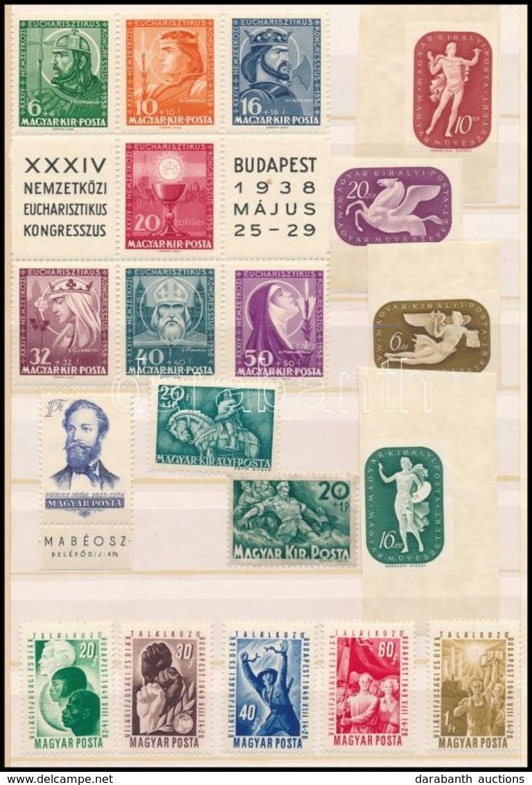 ** 1938-1954 6 Klf Blokk Kitépett / Kivágott Bélyegei - Otros & Sin Clasificación