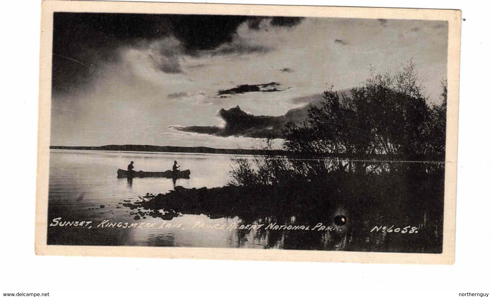 PRINCE ALBERT NATIONAL PARK, Saskatchewan, Canada, Kingsmere Lake, Old White Border Postcard - Sonstige & Ohne Zuordnung