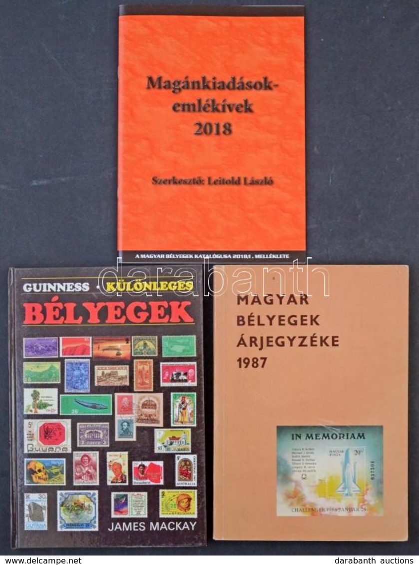 Magyar Bélyegek árjegyzéke 1987 + Guinness Különleges Bélyegek 1991 + Magánkiadások-emlékívek 2018 - Other & Unclassified