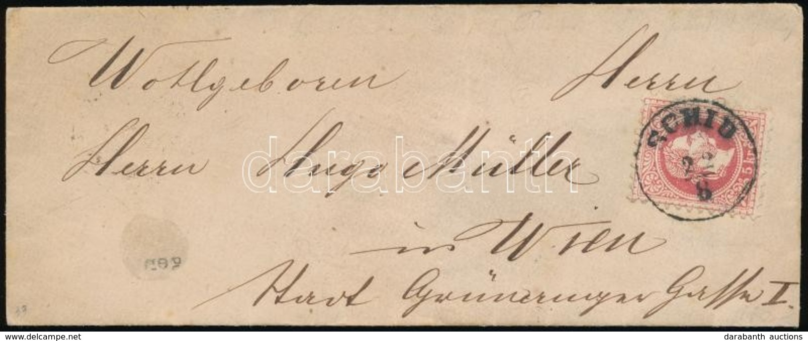 1870 5kr Levélen / On Cover 'SCHID' - 'WIEN' - Otros & Sin Clasificación