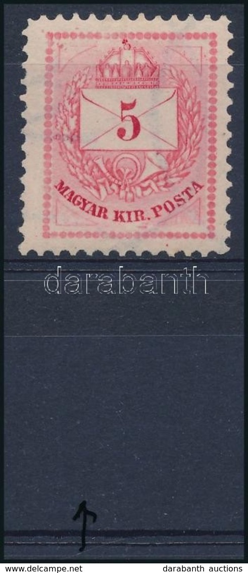 * 1881 5kr Vésésjavítás (ex Lovász) / Retouche - Otros & Sin Clasificación