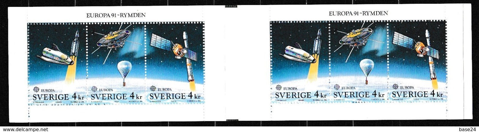 1991  EUROPA CEPT EUROPE  Svezia Sweden Libretto MNH** Spazio Booklet - 1991