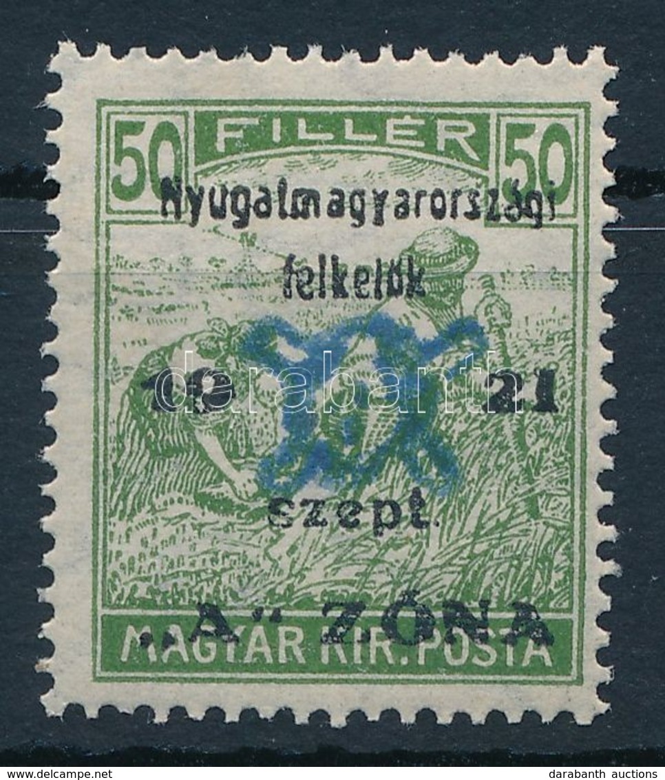 ** Nyugat-Magyarország II. 1921 Arató 50f Garancia Nélkül (18.000) - Otros & Sin Clasificación