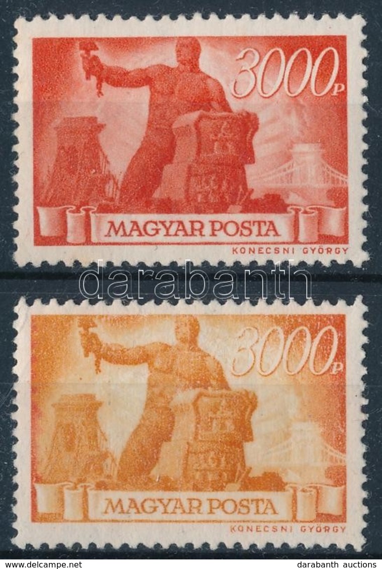 ** 1945/46 Újjáépítés 3000P (színeltérés) - Otros & Sin Clasificación