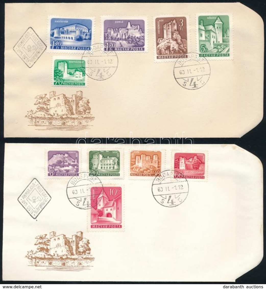 1960 Várak (I.) Sor FDC-n - Otros & Sin Clasificación