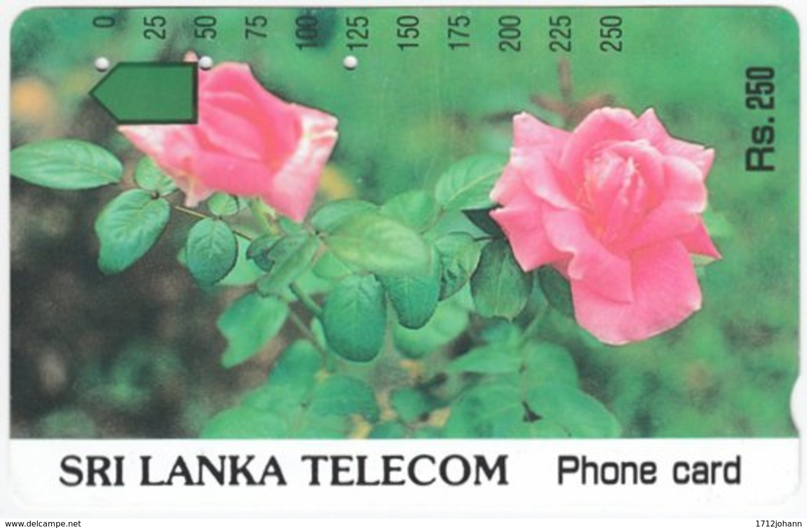 SRI LANKA A-074 Magnetic Telecom - Plant, Flower - Used - Sri Lanka (Ceylon)