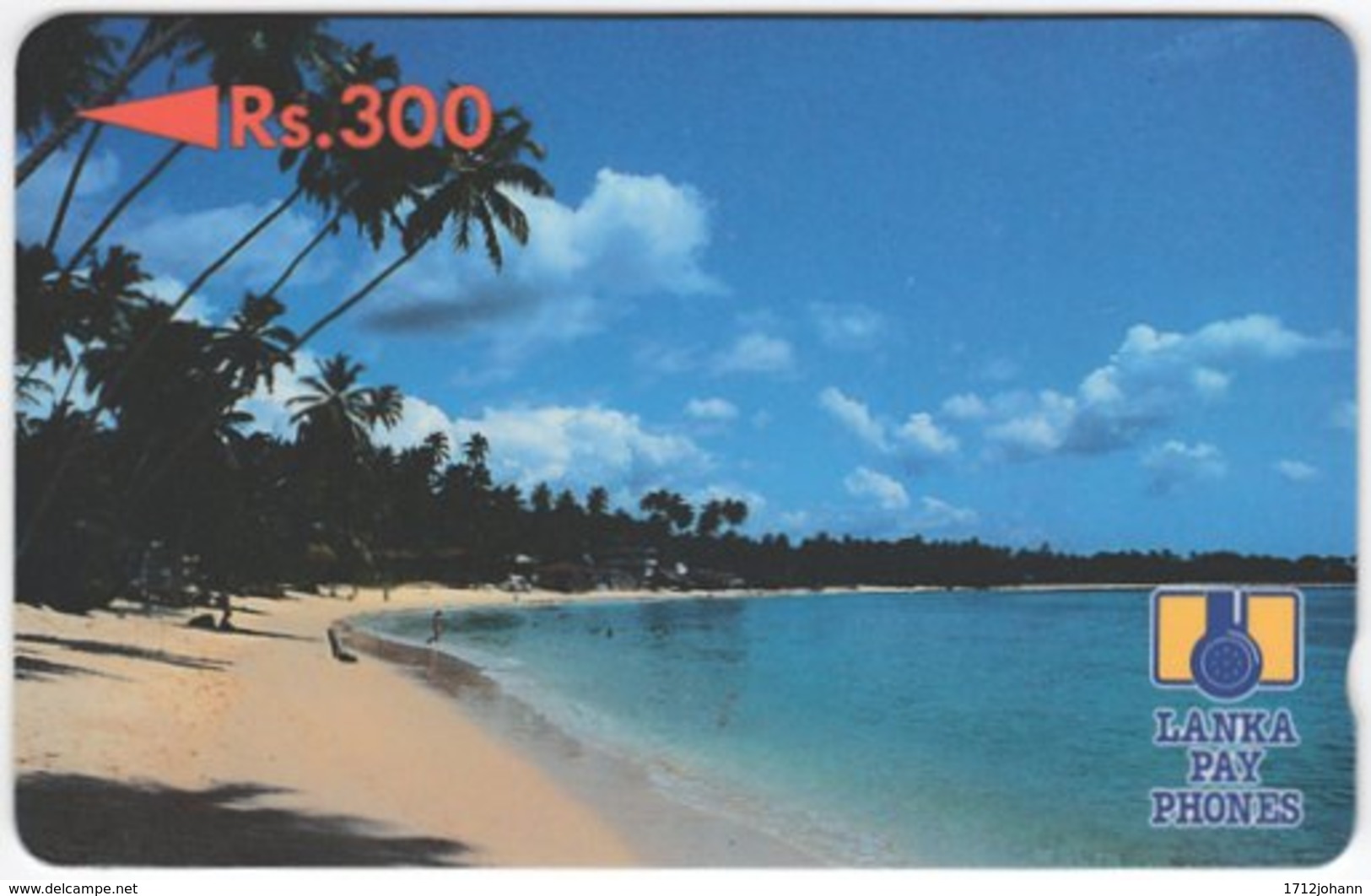 SRI LANKA A-076 Magnetic LankaPayPhones - Landscape, Coast - 5SRLB - Used - Sri Lanka (Ceylon)