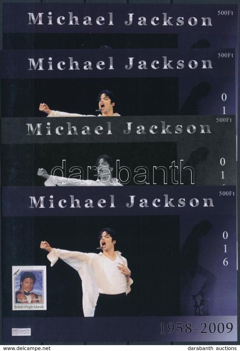 ** 2009 Michael Jackson 4 Db-os Emlékív Garnitúra - Otros & Sin Clasificación